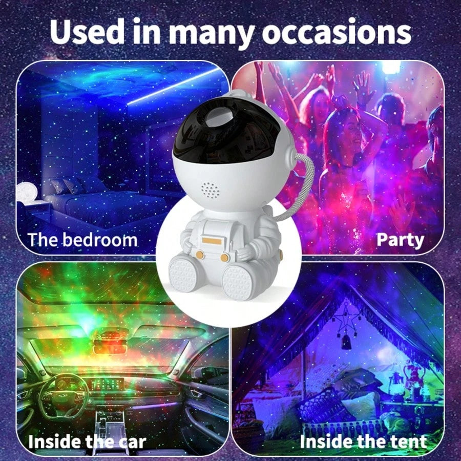 Astronaut Galaxy Star Projector – LED Nebula Ceiling Lamp